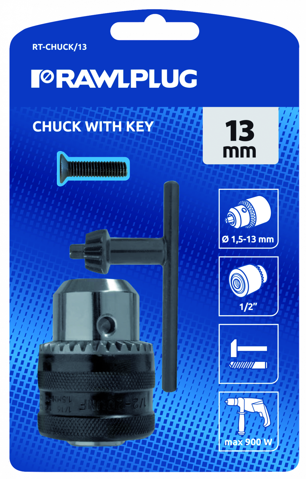 RT-CHUCK/13 Chuck with key